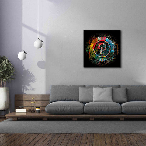 Image of 'Polkadot Crypto Power' by Epic Portfolio Giclee Canvas Wall Art,37 x 37