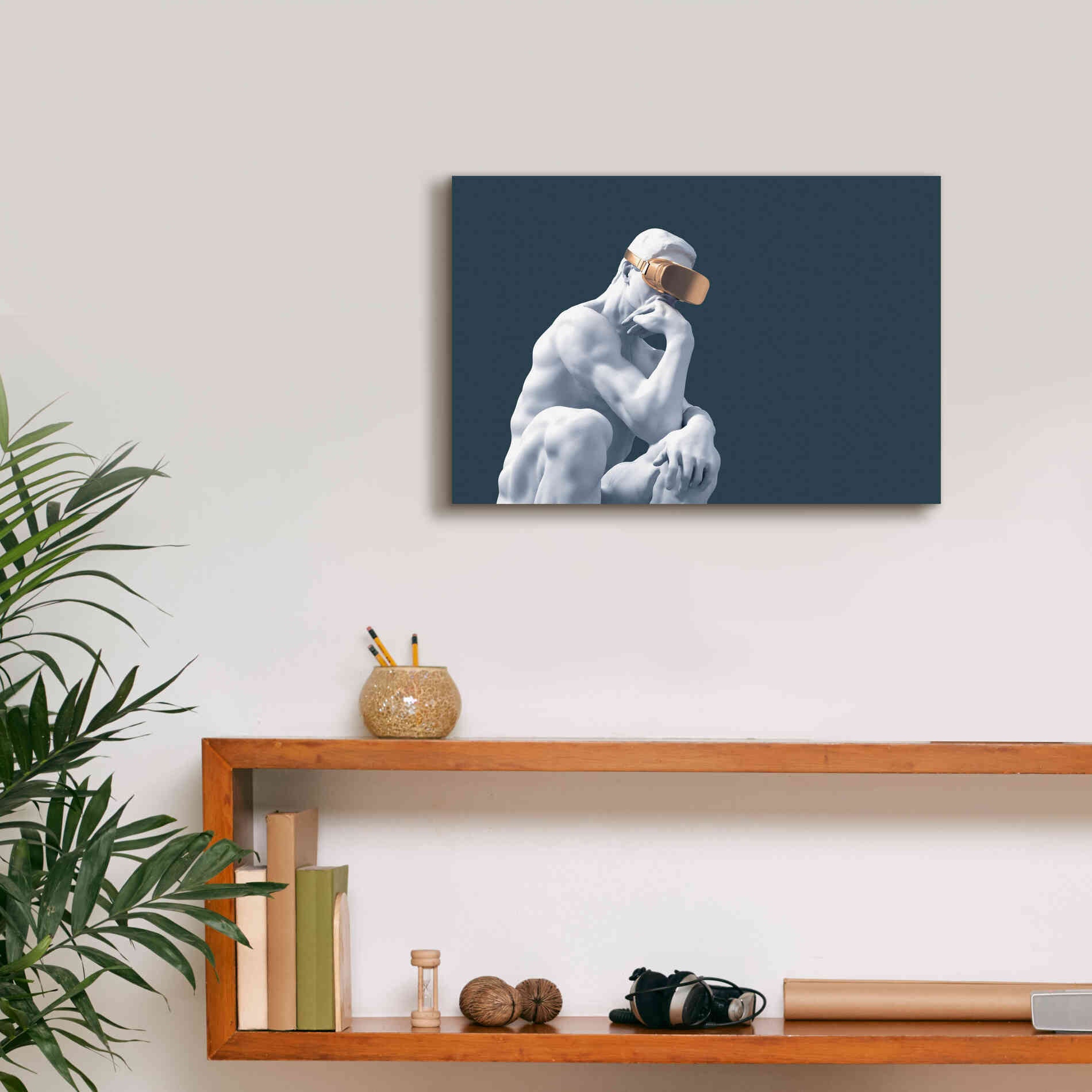 'Metaverse Thinker' by Epic Portfolio, Canvas Wall Art,18x12