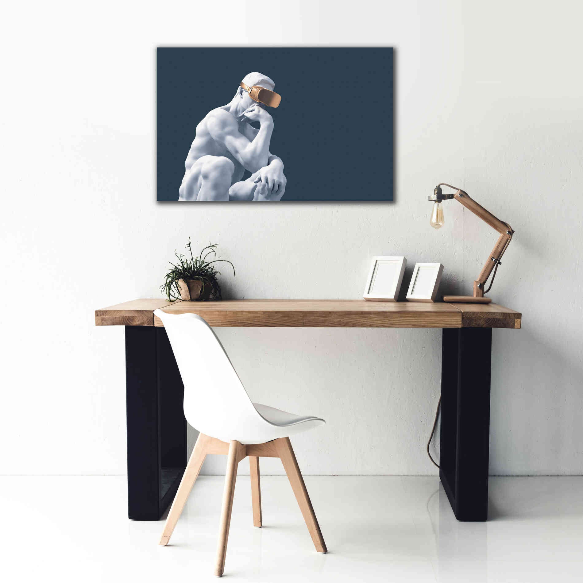 'Metaverse Thinker' by Epic Portfolio, Canvas Wall Art,40x26