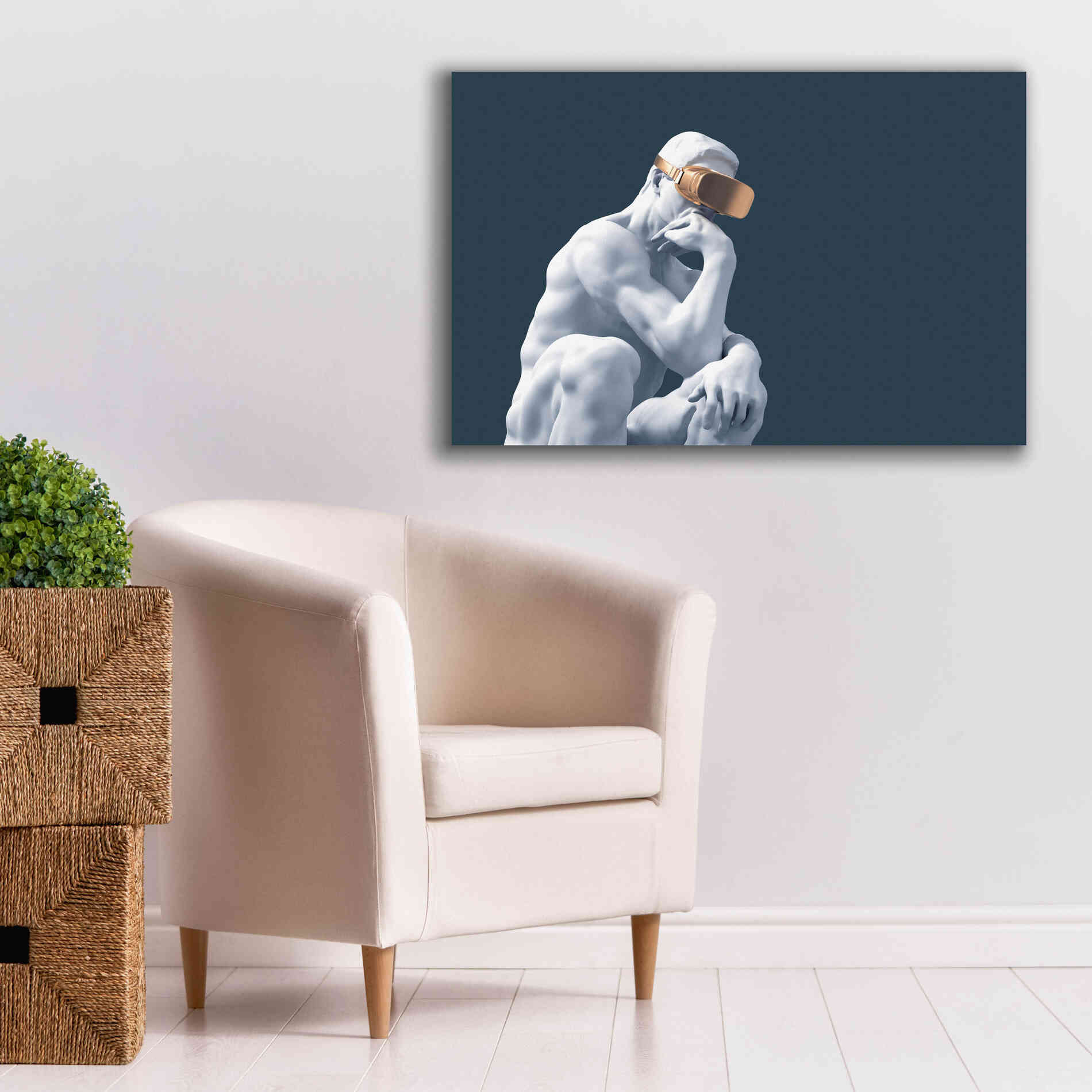 'Metaverse Thinker' by Epic Portfolio, Canvas Wall Art,40x26