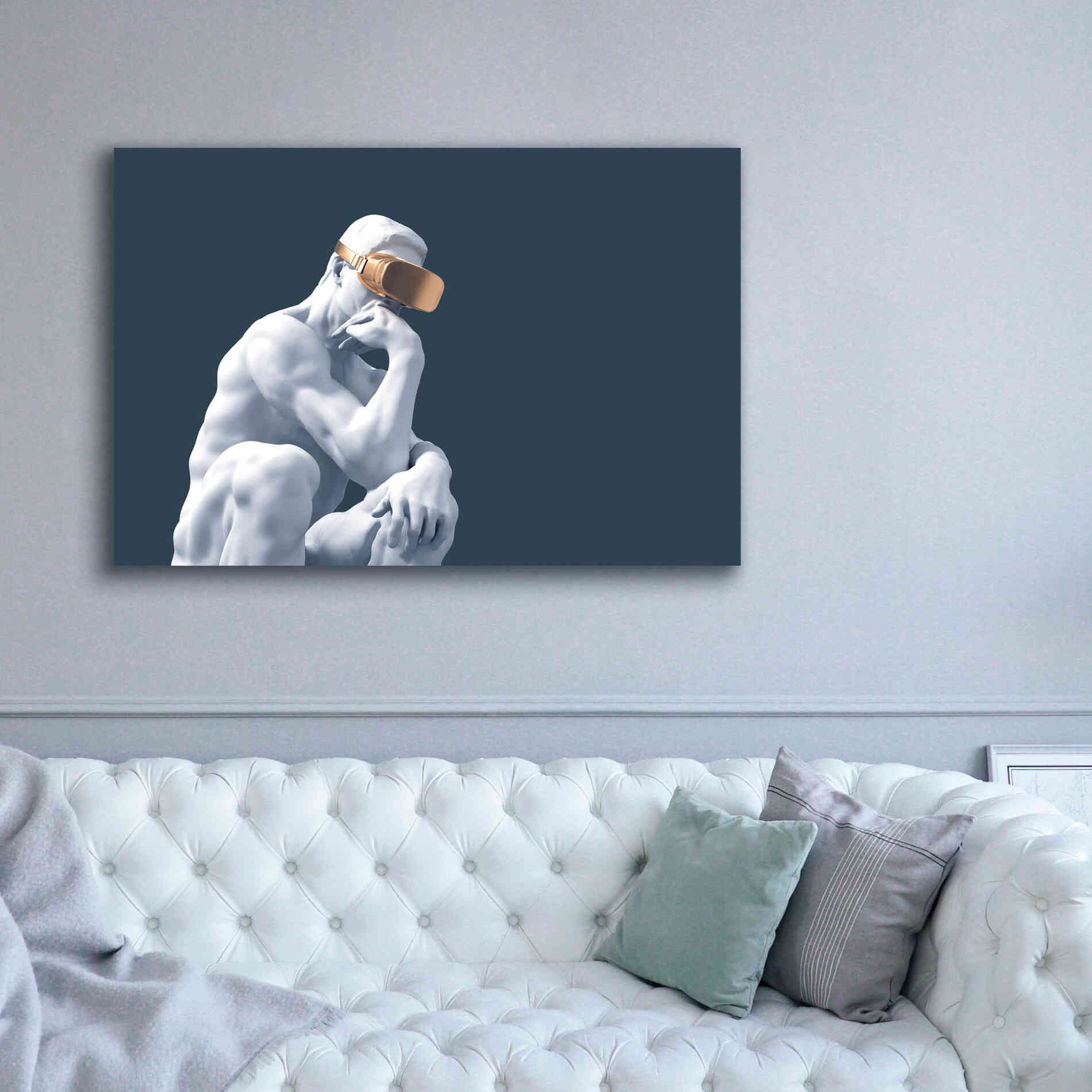 'Metaverse Thinker' by Epic Portfolio, Canvas Wall Art,60x40