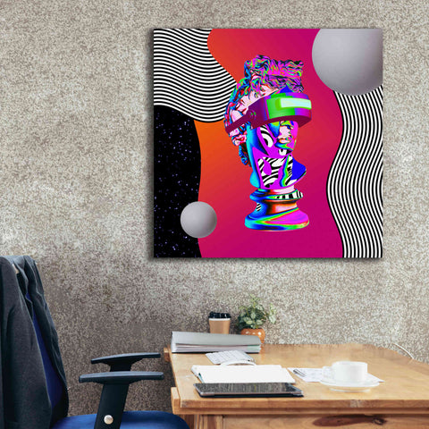 Image of 'Cyberpunk David ' by Epic Portfolio, Canvas Wall Art,37x37
