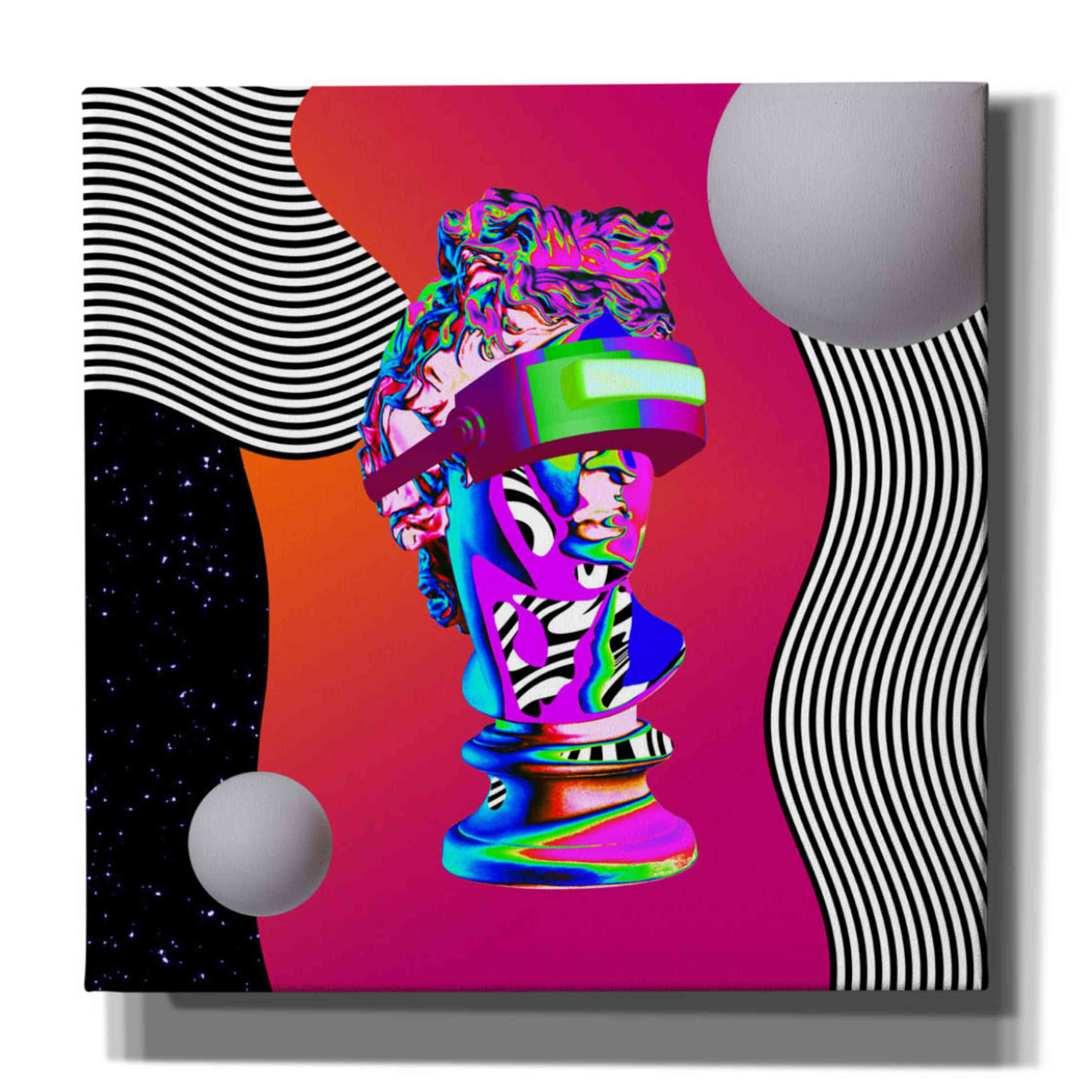 'Cyberpunk David ' by Epic Portfolio, Canvas Wall Art