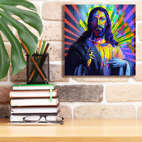 Image of 'Colorful Christ I' by Epic Art Portfolio, Canvas Wall Art,12x12