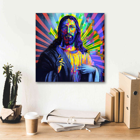 Image of 'Colorful Christ I' by Epic Art Portfolio, Canvas Wall Art,18x18