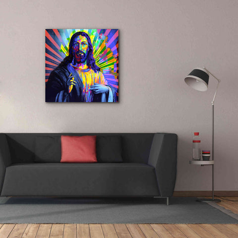 Image of 'Colorful Christ I' by Epic Art Portfolio, Canvas Wall Art,37x37