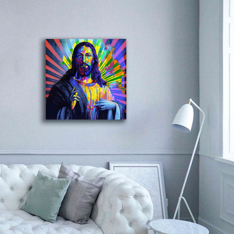 Image of 'Colorful Christ I' by Epic Art Portfolio, Canvas Wall Art,37x37