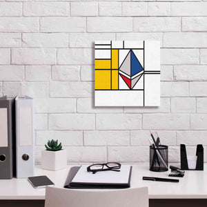 'Mondrian 3937 Ethereum Crypto Art-01' by Epic Portfolio, Giclee Canvas Wall Art,12x12