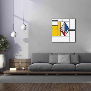 'Mondrian 3937 Ethereum Crypto Art-01' by Epic Portfolio, Giclee Canvas Wall Art,37x37