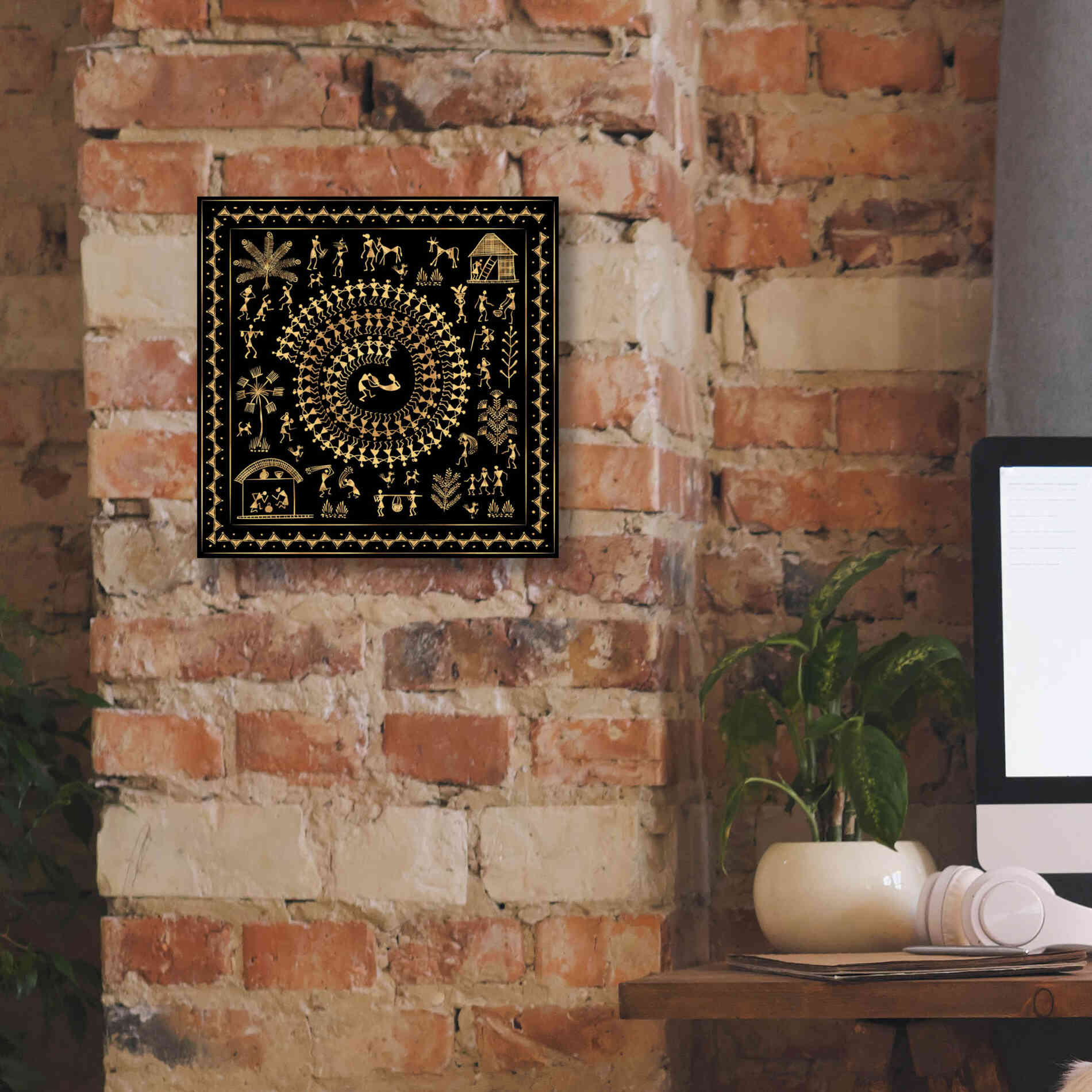 'Africania Converted' by Epic Portfolio, Giclee Canvas Wall Art,12x12