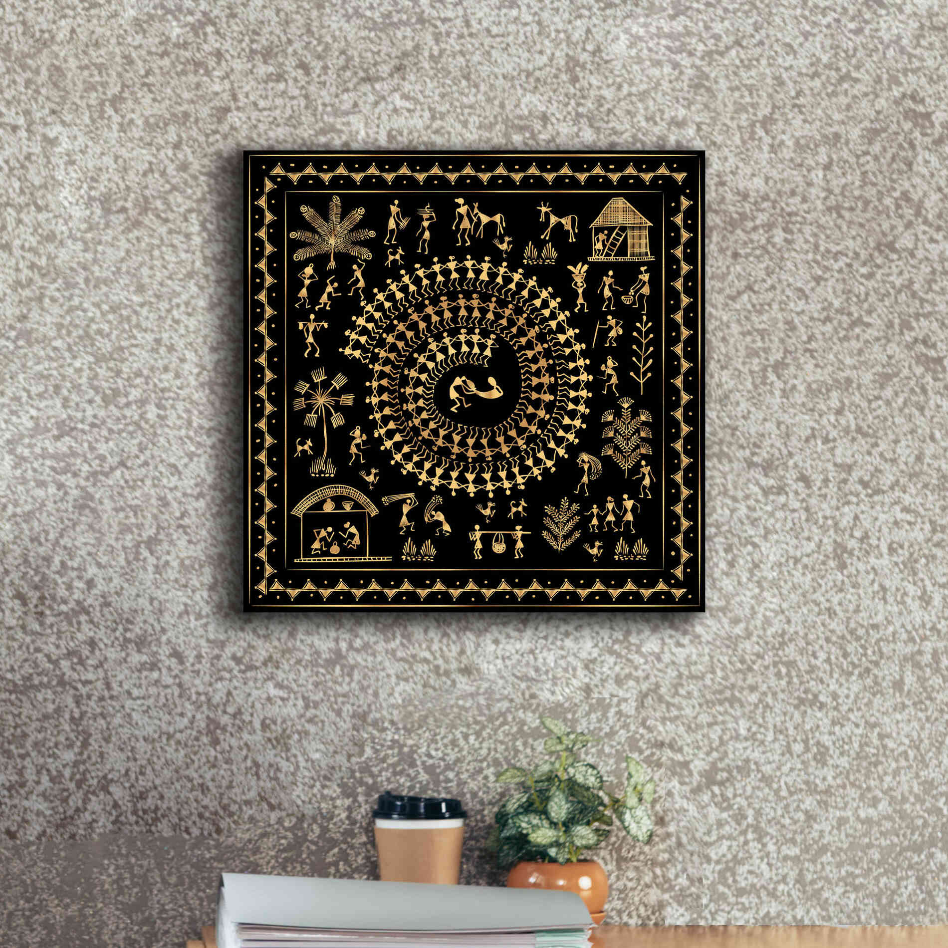 'Africania Converted' by Epic Portfolio, Giclee Canvas Wall Art,18x18