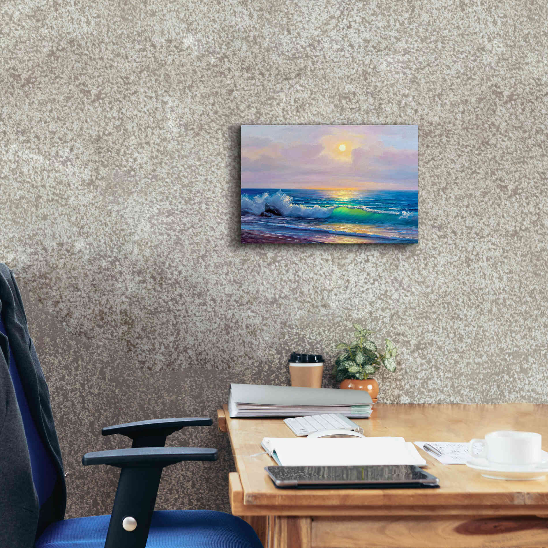 'Bali Sunset' by Epic Portfolio, Giclee Canvas Wall Art,18x12