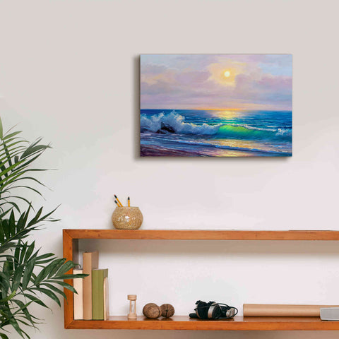 Image of 'Bali Sunset' by Epic Portfolio, Giclee Canvas Wall Art,18x12