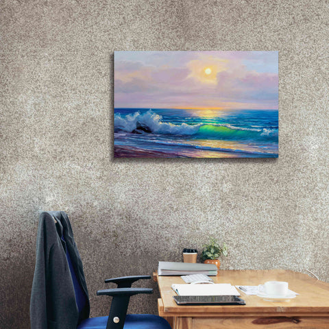 Image of 'Bali Sunset' by Epic Portfolio, Giclee Canvas Wall Art,40x26