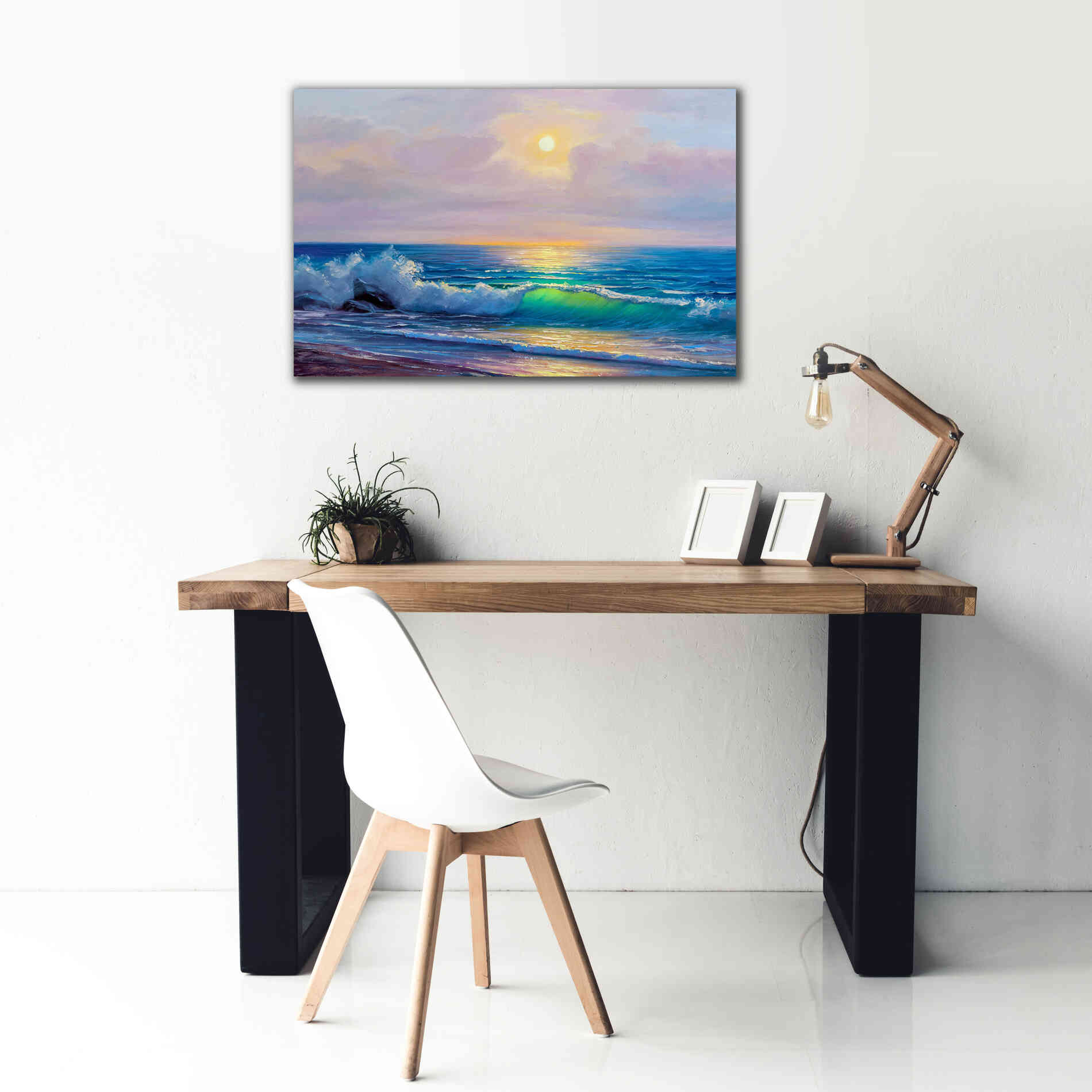 'Bali Sunset' by Epic Portfolio, Giclee Canvas Wall Art,40x26