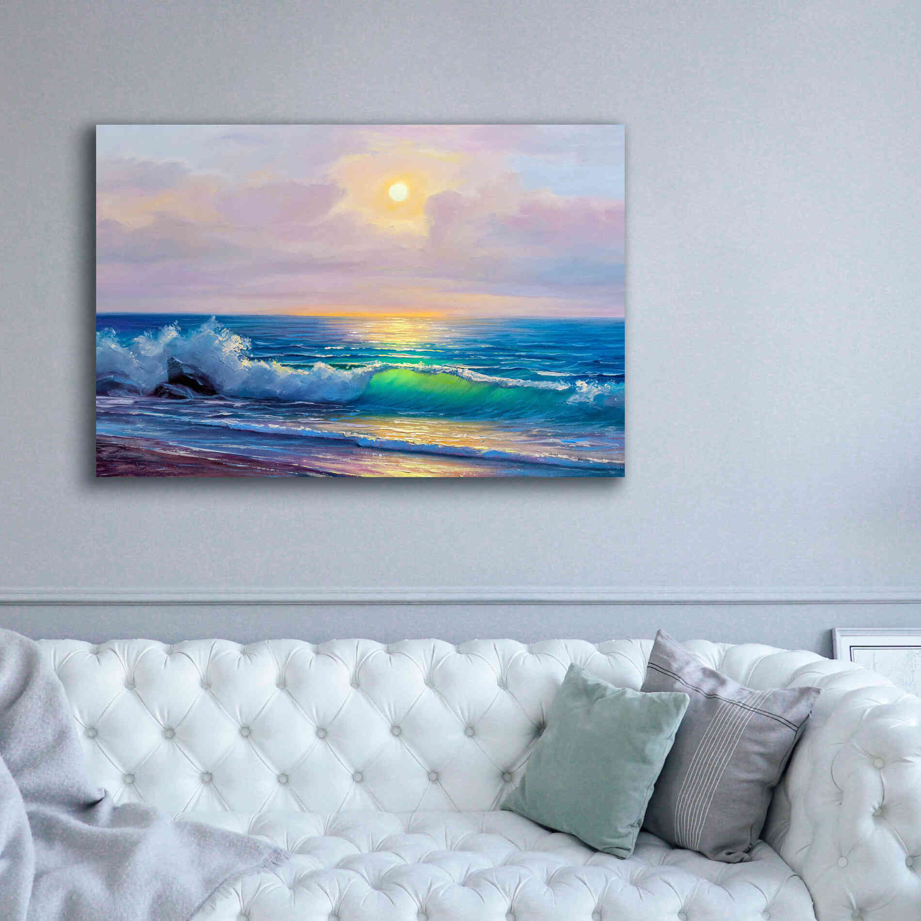 'Bali Sunset' by Epic Portfolio, Giclee Canvas Wall Art,60x40