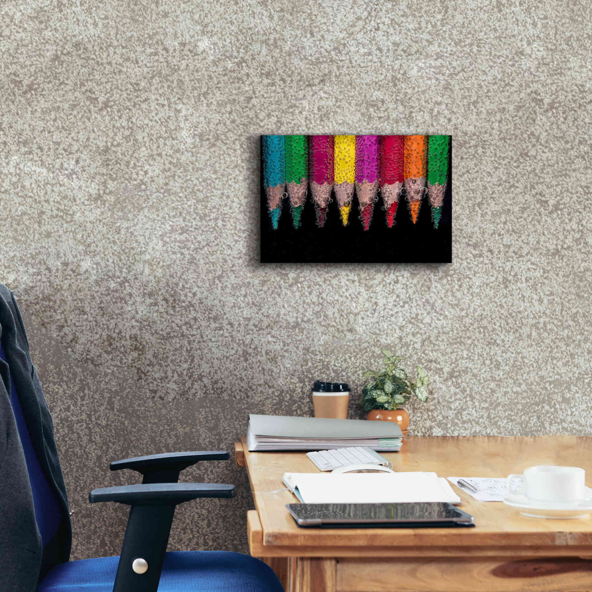 'Bubbly' by Epic Portfolio, Giclee Canvas Wall Art,18x12