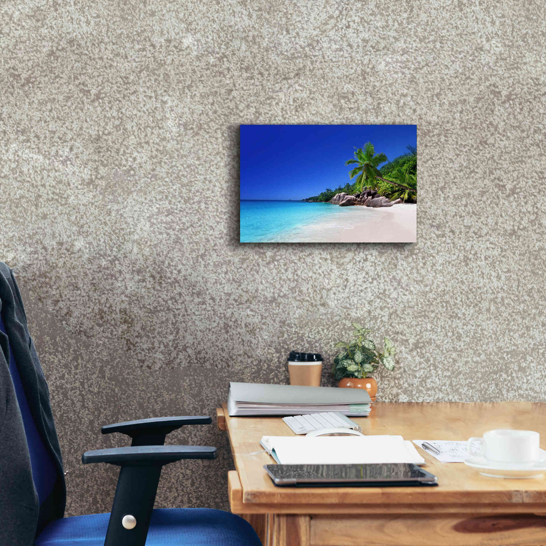 'Caribbean Paradise ' by Epic Portfolio, Giclee Canvas Wall Art,18x12