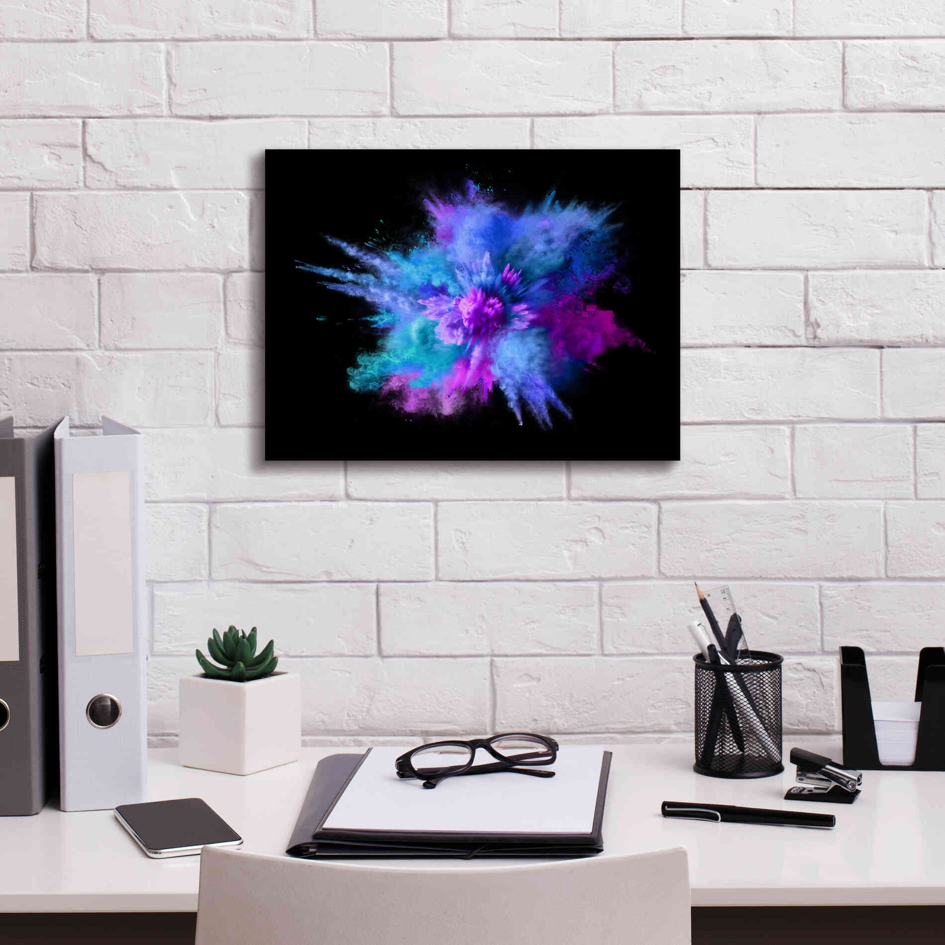 'Colorful Big Bang' by Epic Portfolio, Giclee Canvas Wall Art,16x12