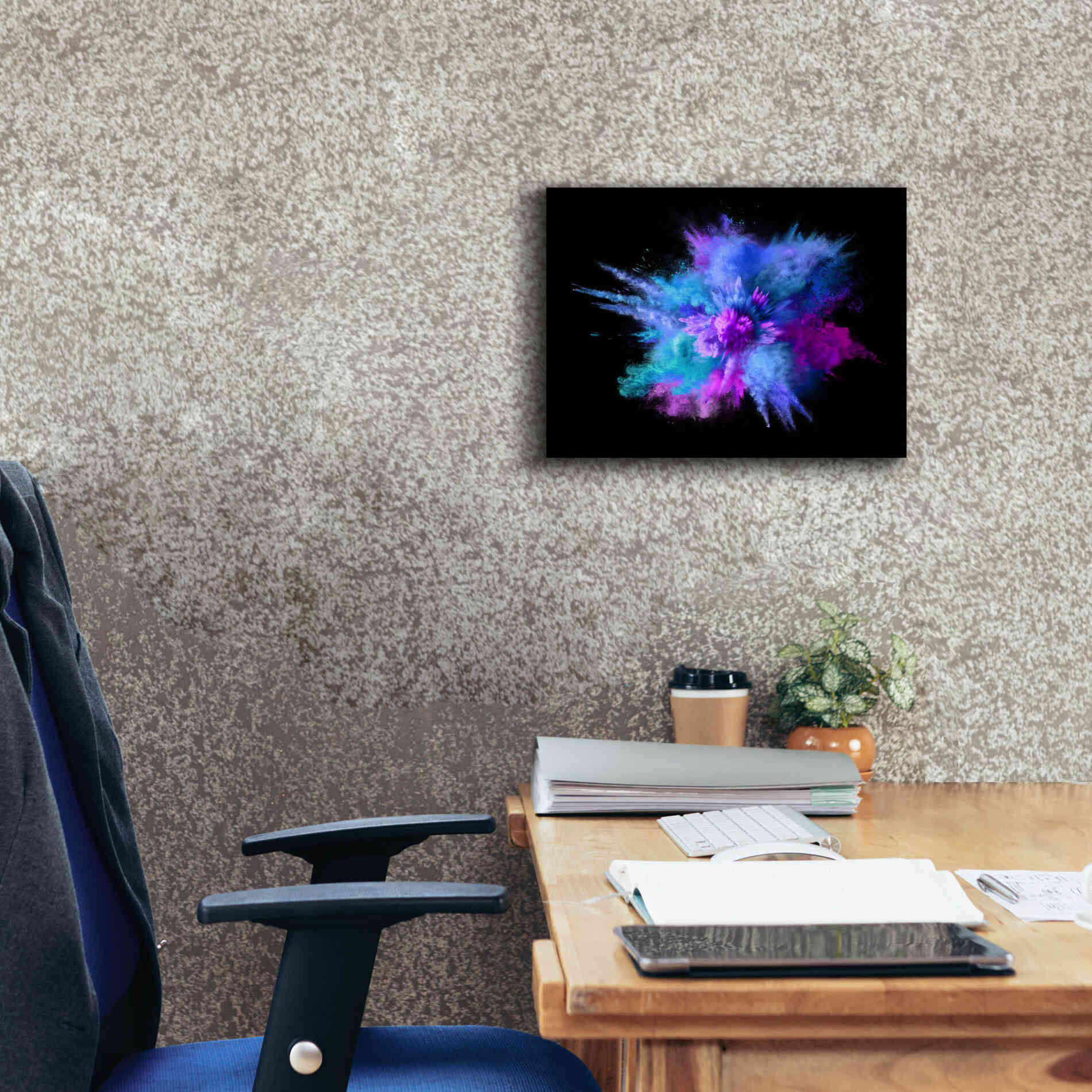 'Colorful Big Bang' by Epic Portfolio, Giclee Canvas Wall Art,16x12