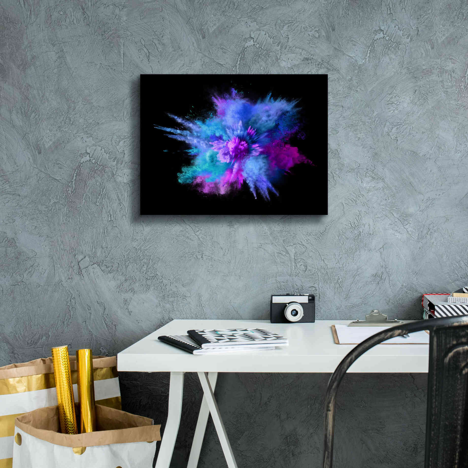 'Colorful Big Bang' by Epic Portfolio, Giclee Canvas Wall Art,16x12