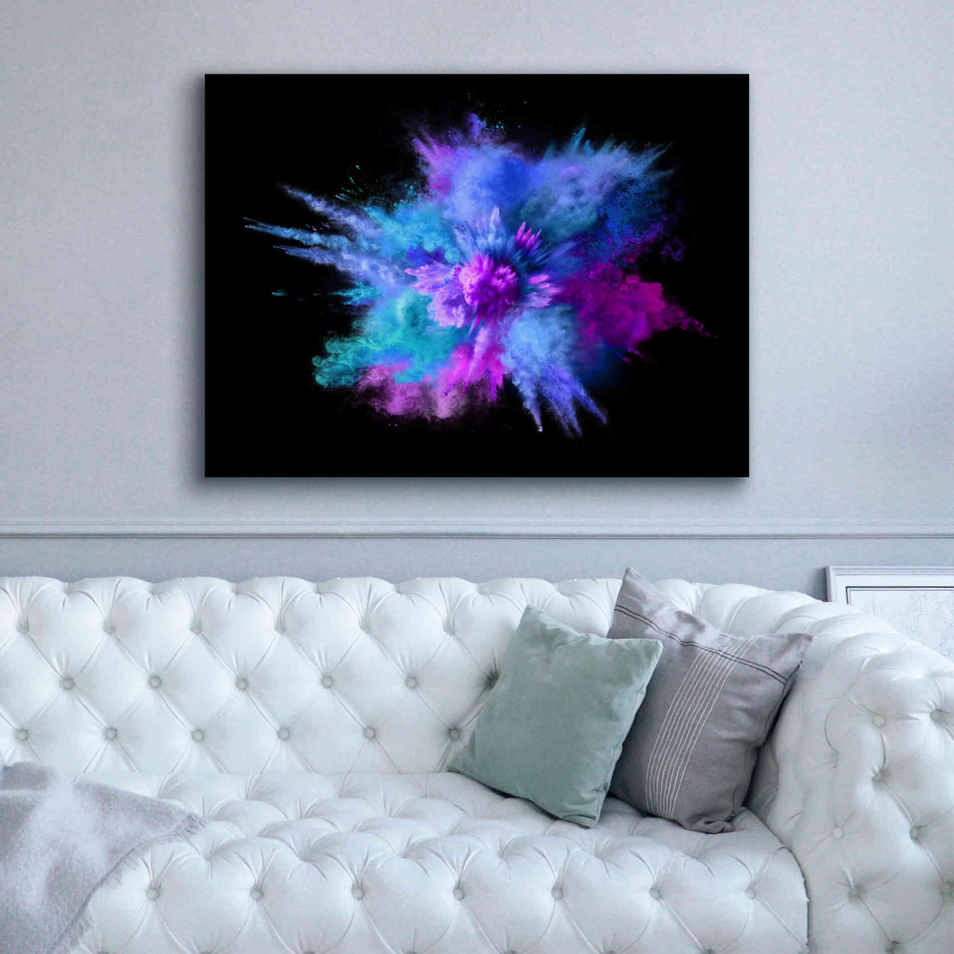 'Colorful Big Bang' by Epic Portfolio, Giclee Canvas Wall Art,54x40