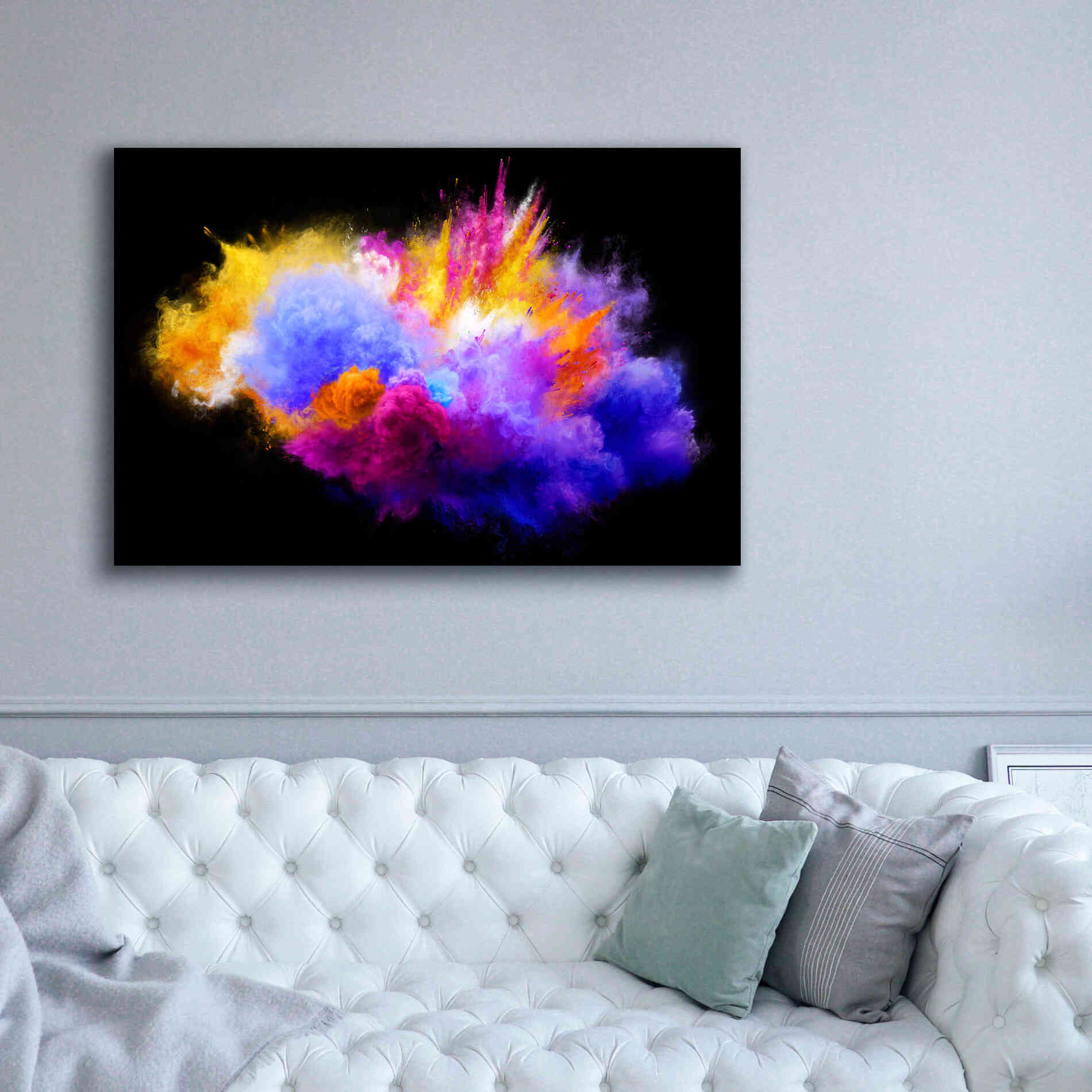 'Colorful Eruption ' by Epic Portfolio, Giclee Canvas Wall Art,60x40