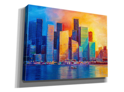 'Colorful Skyline' by Epic Portfolio, Giclee Canvas Wall Art