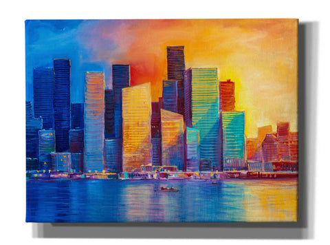 Image of 'Colorful Skyline' by Epic Portfolio, Giclee Canvas Wall Art