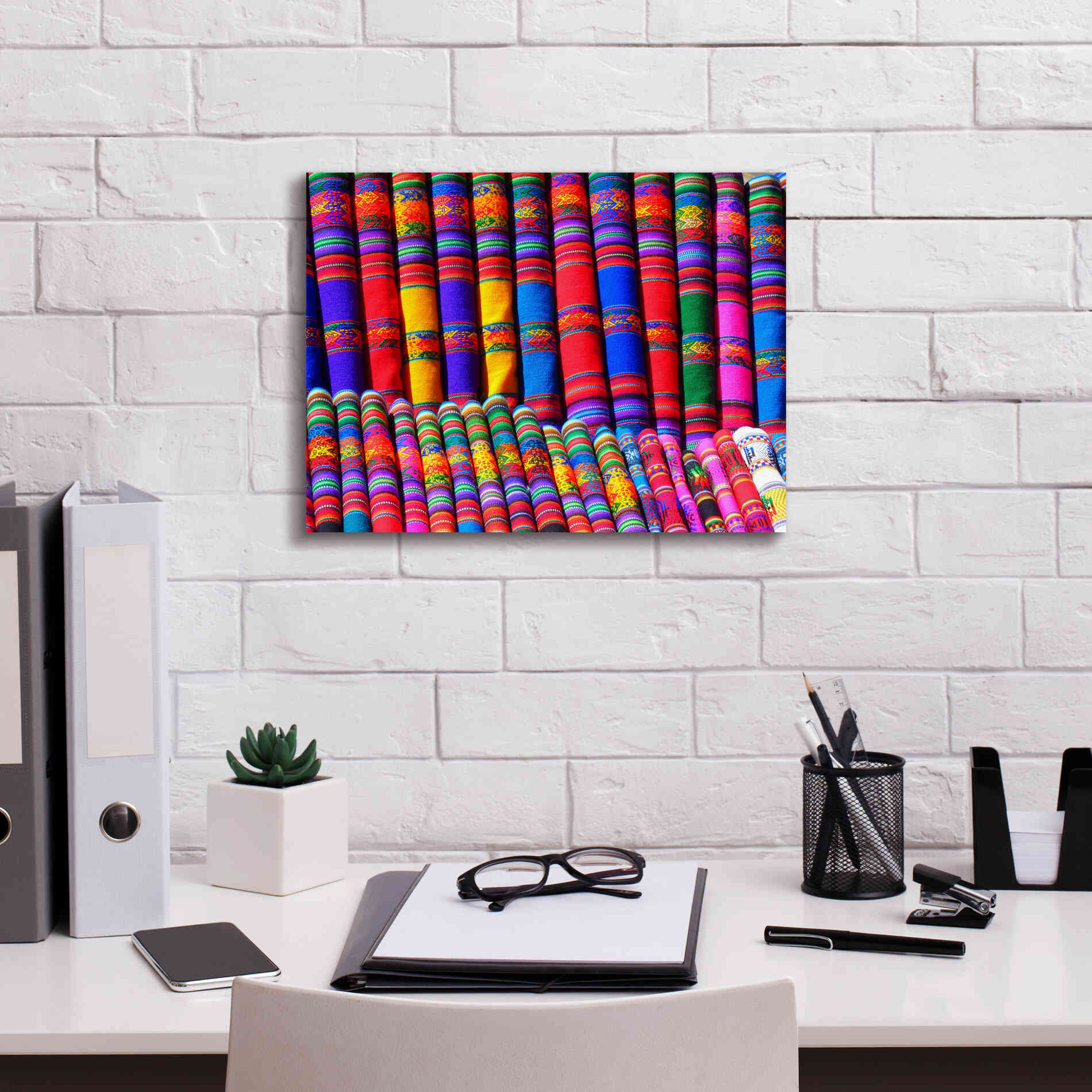 'Colors Of The World' by Epic Portfolio, Giclee Canvas Wall Art,16x12