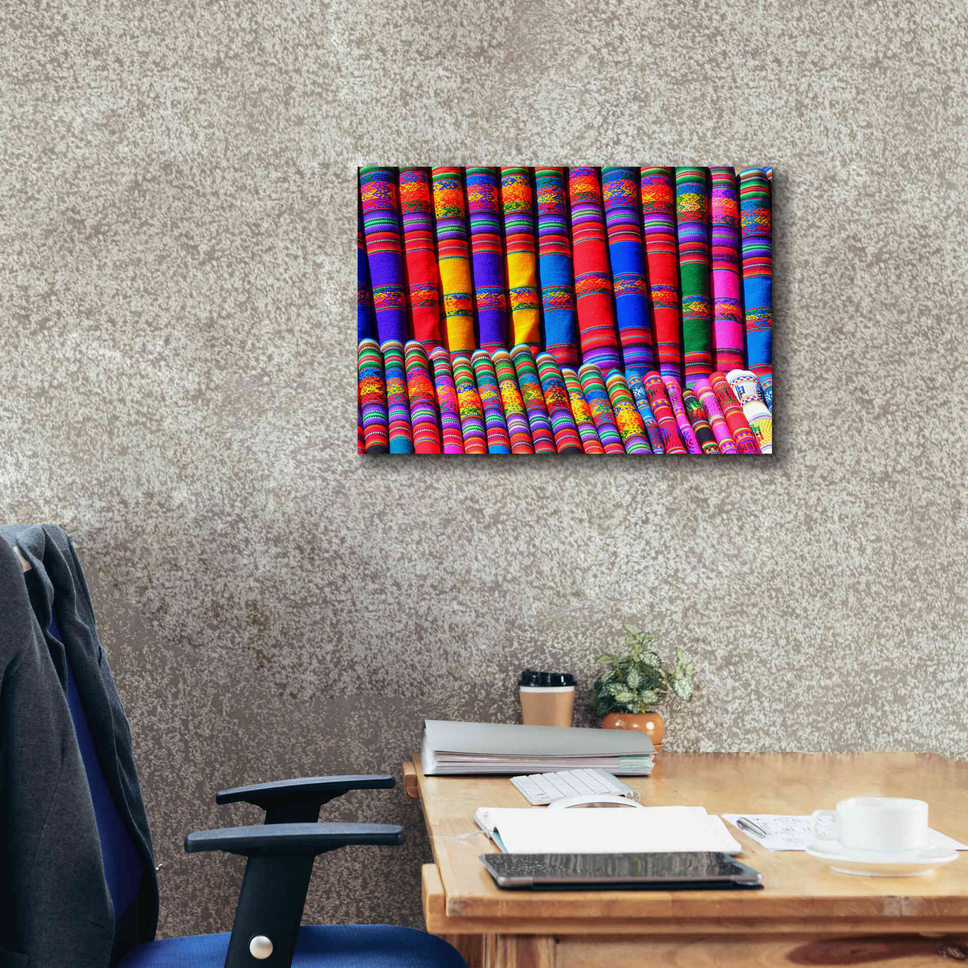 'Colors Of The World' by Epic Portfolio, Giclee Canvas Wall Art,26x18