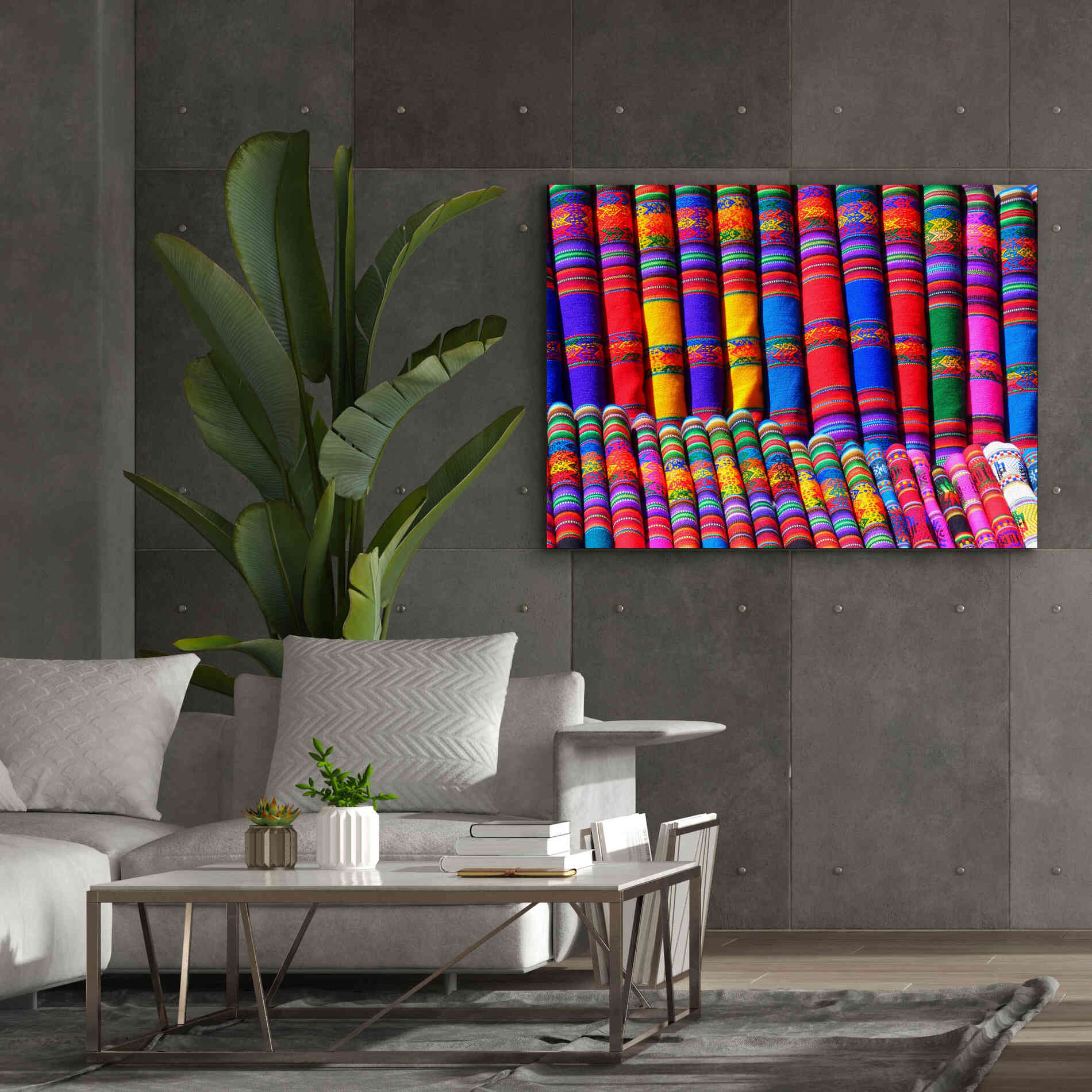 'Colors Of The World' by Epic Portfolio, Giclee Canvas Wall Art,54x40