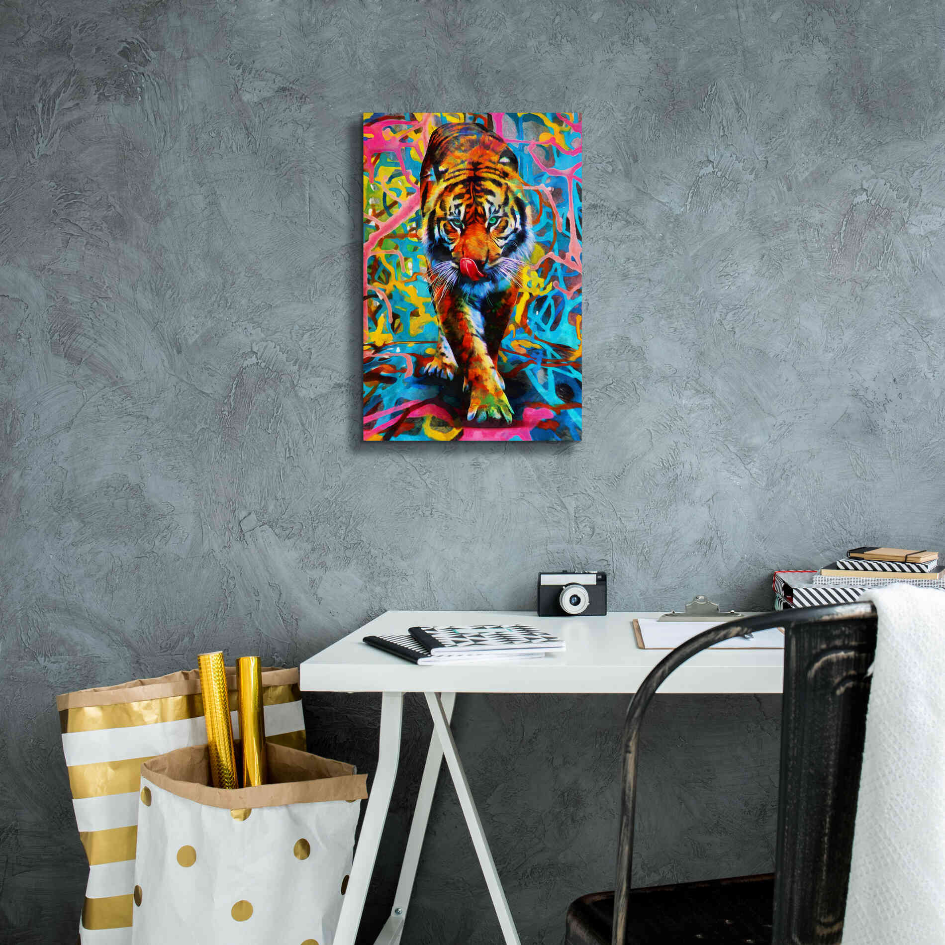 'Cotton Candy Cobwebs' by Epic Portfolio, Giclee Canvas Wall Art,12x18