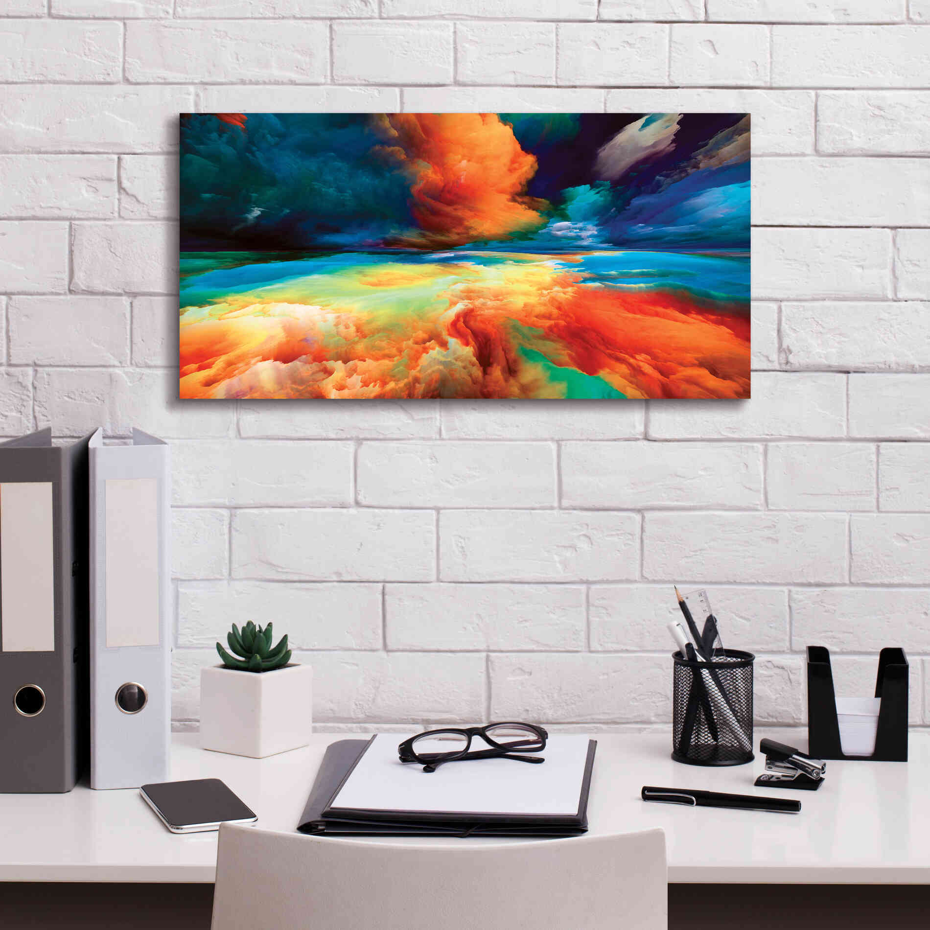 'Emotional Anger' by Epic Portfolio, Giclee Canvas Wall Art,24x12