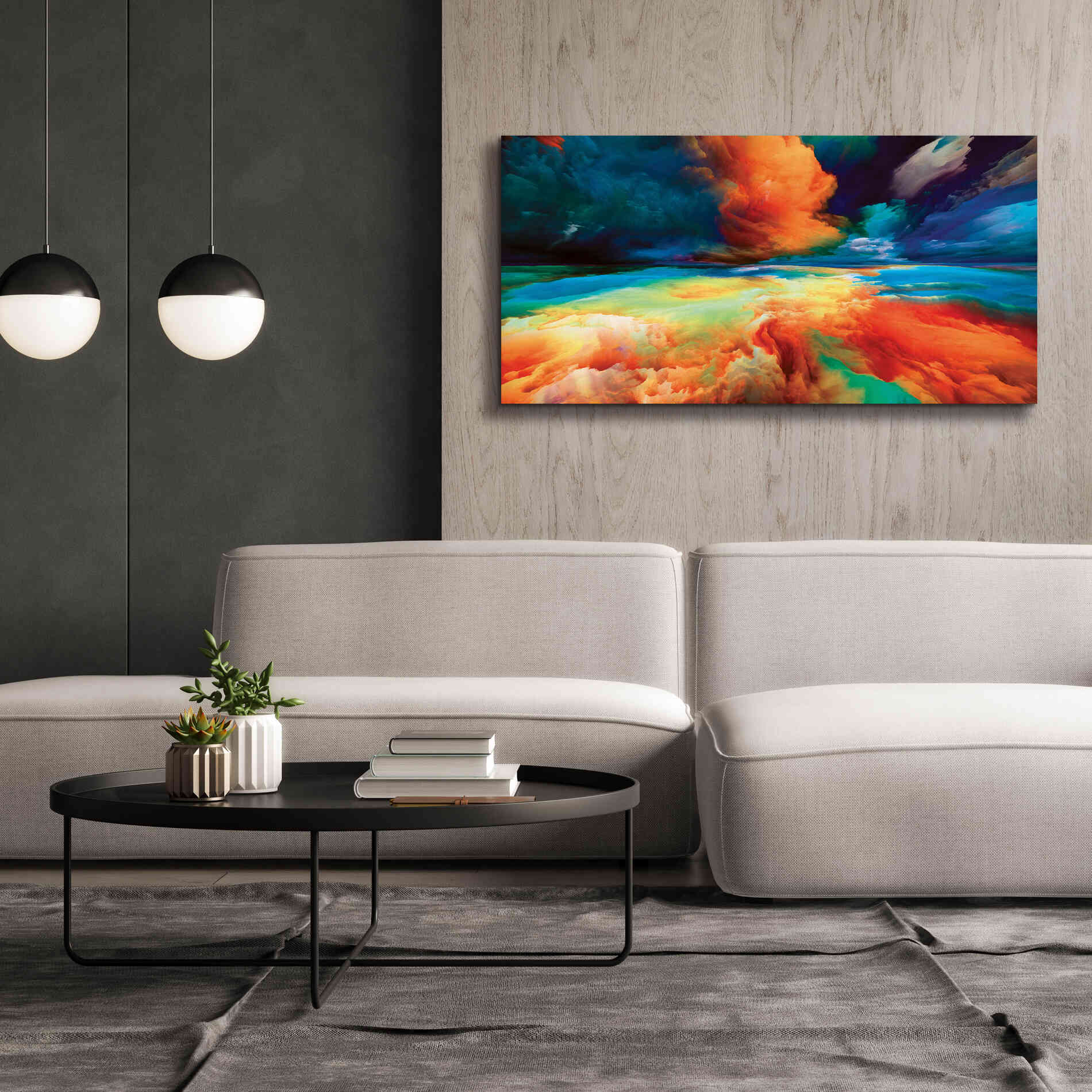 'Emotional Anger' by Epic Portfolio, Giclee Canvas Wall Art,60x30