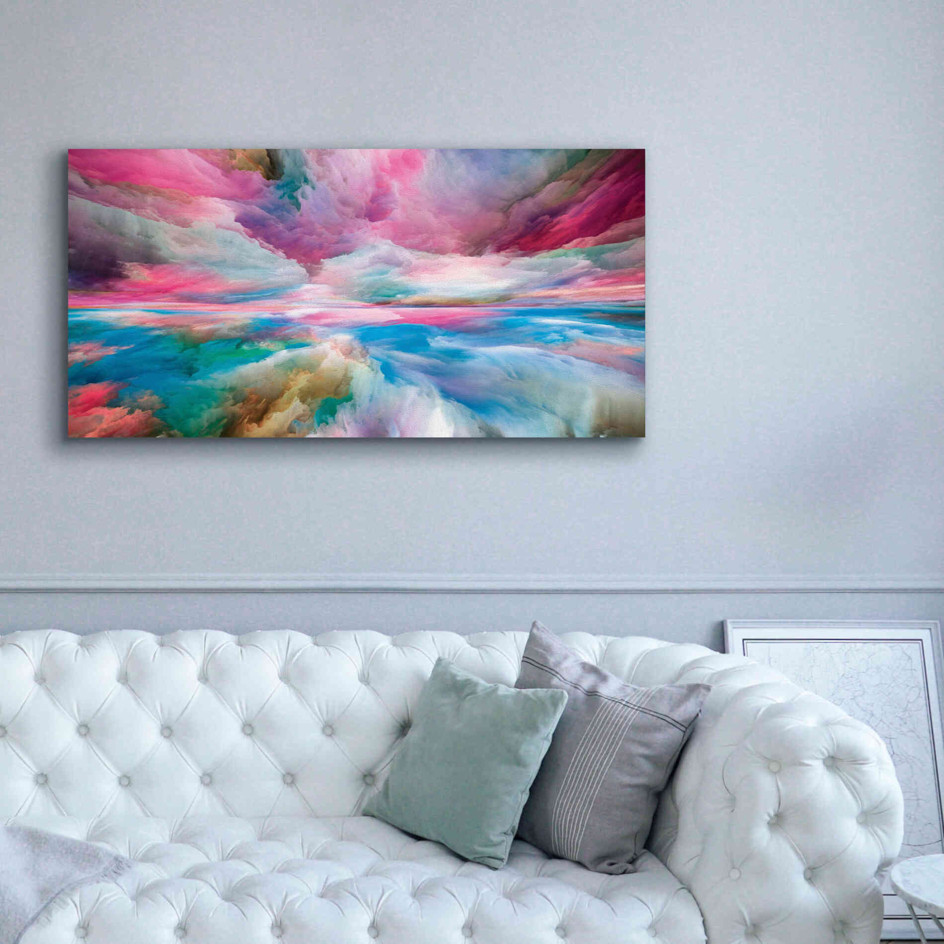 'Emotional Madness' by Epic Portfolio, Giclee Canvas Wall Art,60x30