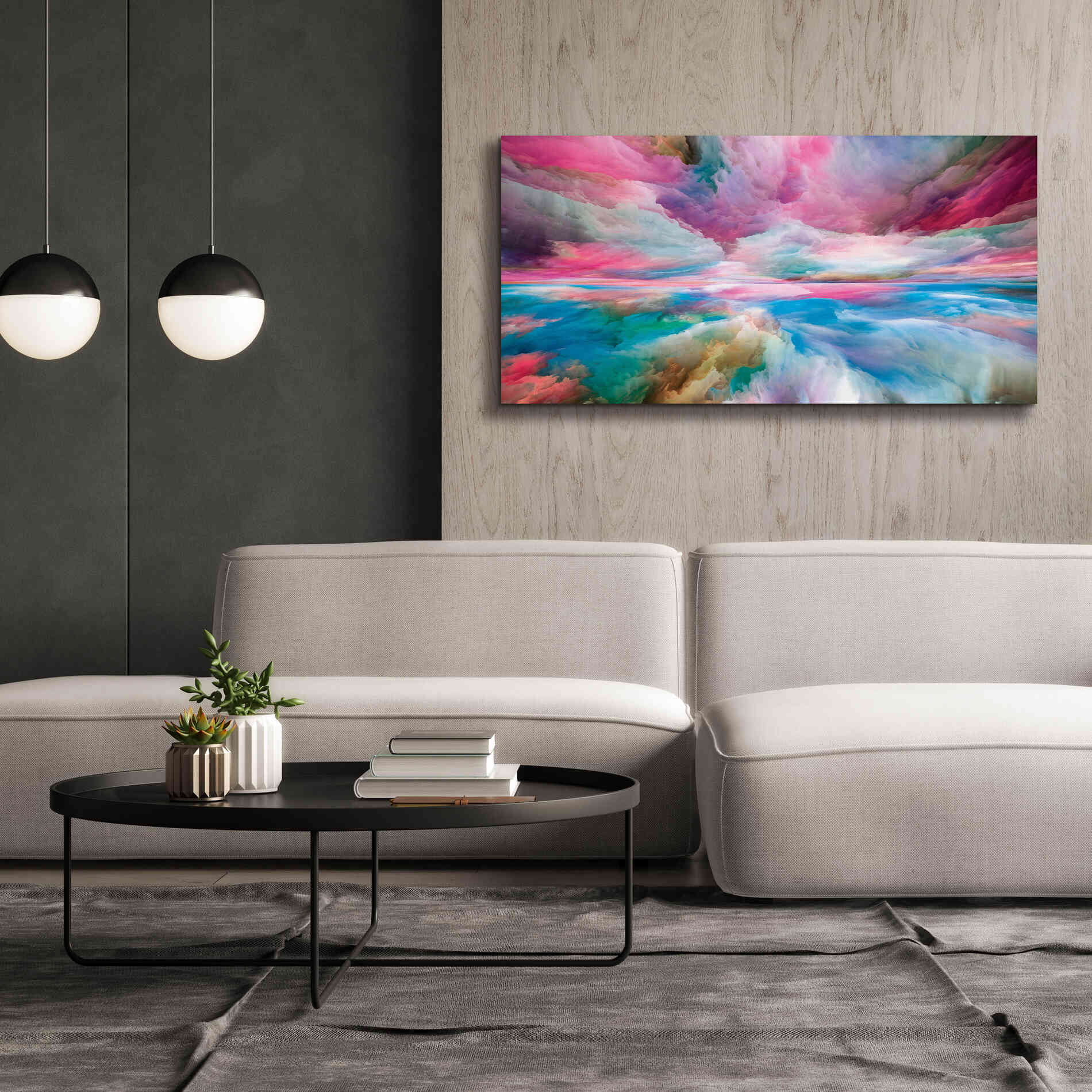 'Emotional Madness' by Epic Portfolio, Giclee Canvas Wall Art,60x30