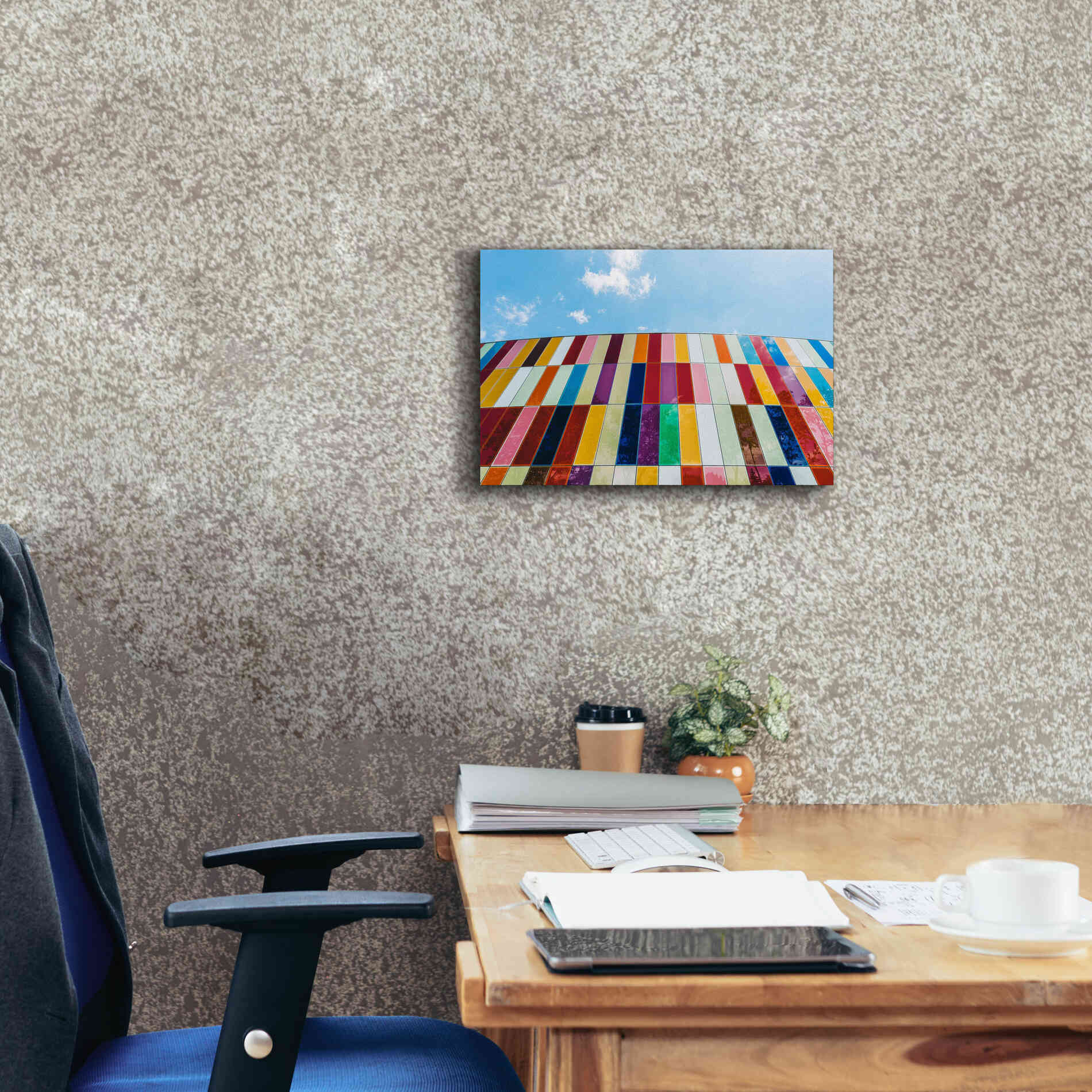 'Glass Rainbow' by Epic Portfolio, Giclee Canvas Wall Art,18x12