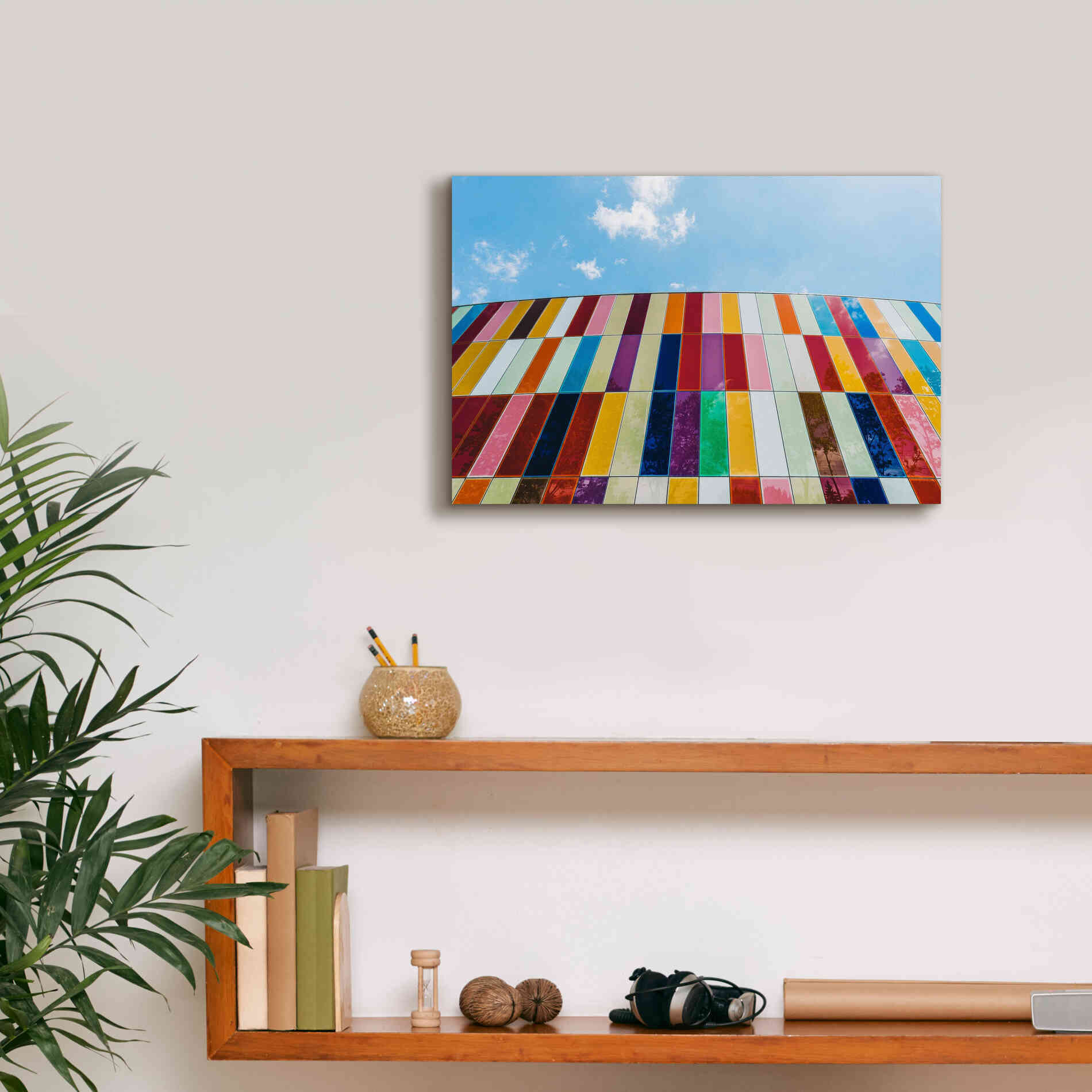 'Glass Rainbow' by Epic Portfolio, Giclee Canvas Wall Art,18x12