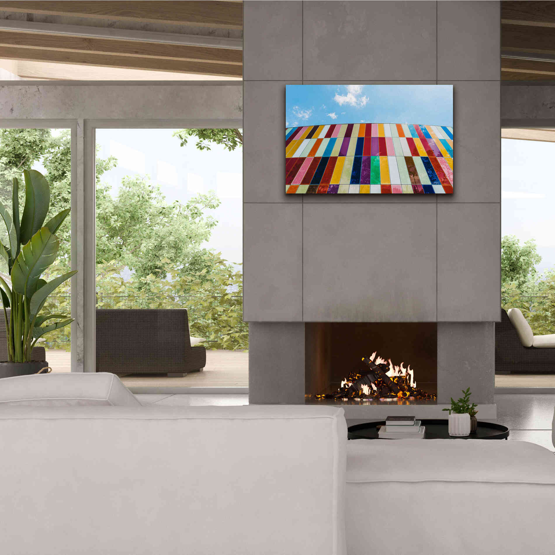 'Glass Rainbow' by Epic Portfolio, Giclee Canvas Wall Art,40x26