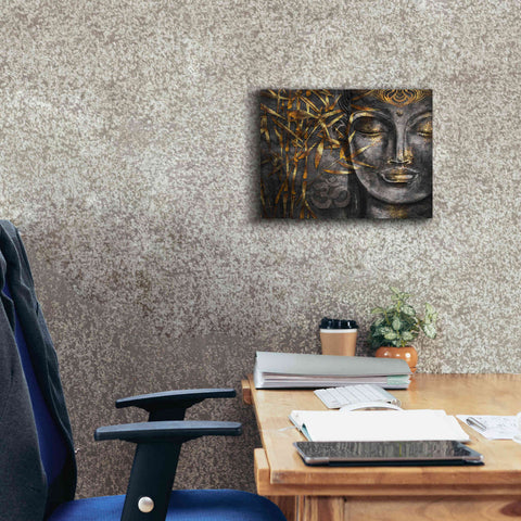 Image of 'Golden Budha' by Epic Portfolio, Giclee Canvas Wall Art,16x12