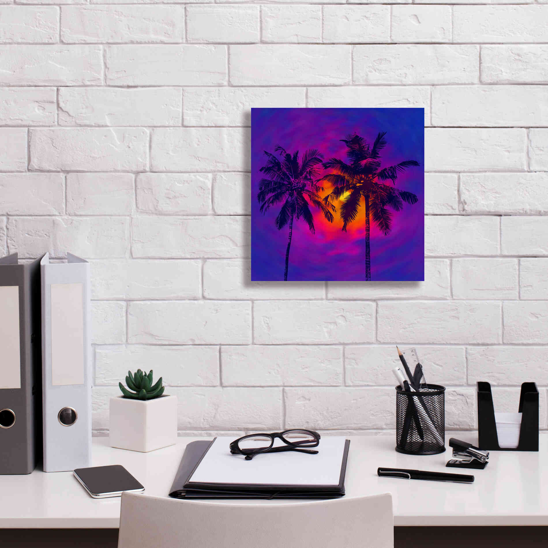 'Good Night Florida' by Epic Portfolio, Giclee Canvas Wall Art,12x12