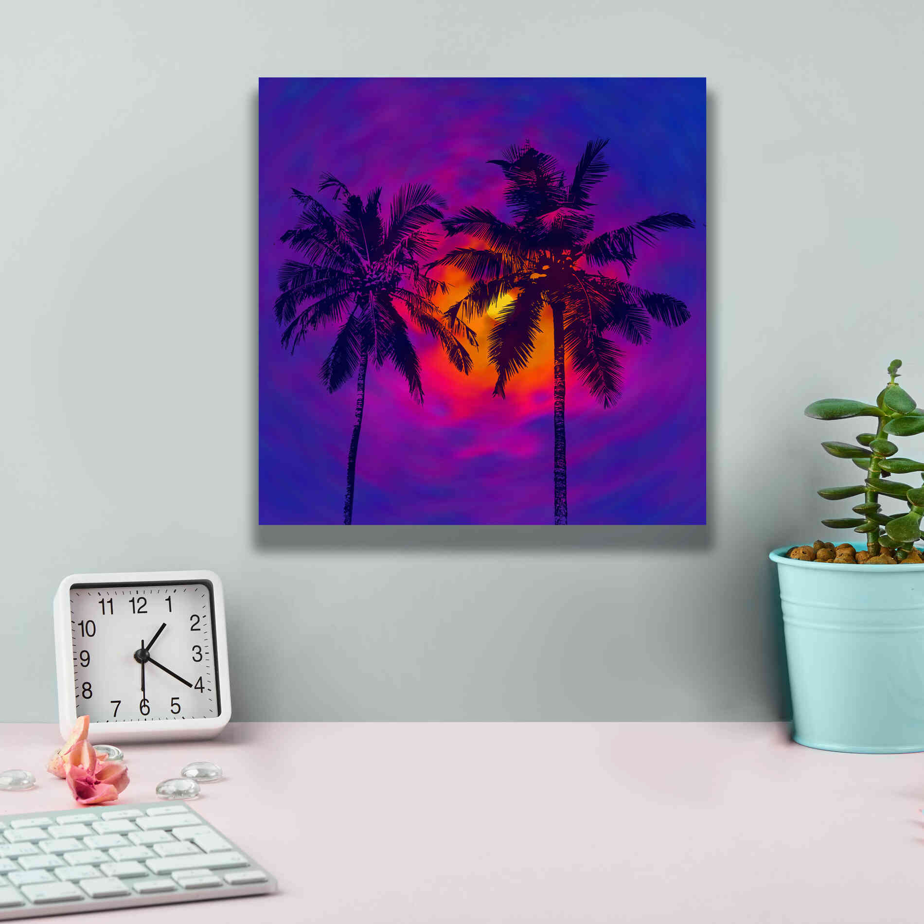 'Good Night Florida' by Epic Portfolio, Giclee Canvas Wall Art,12x12