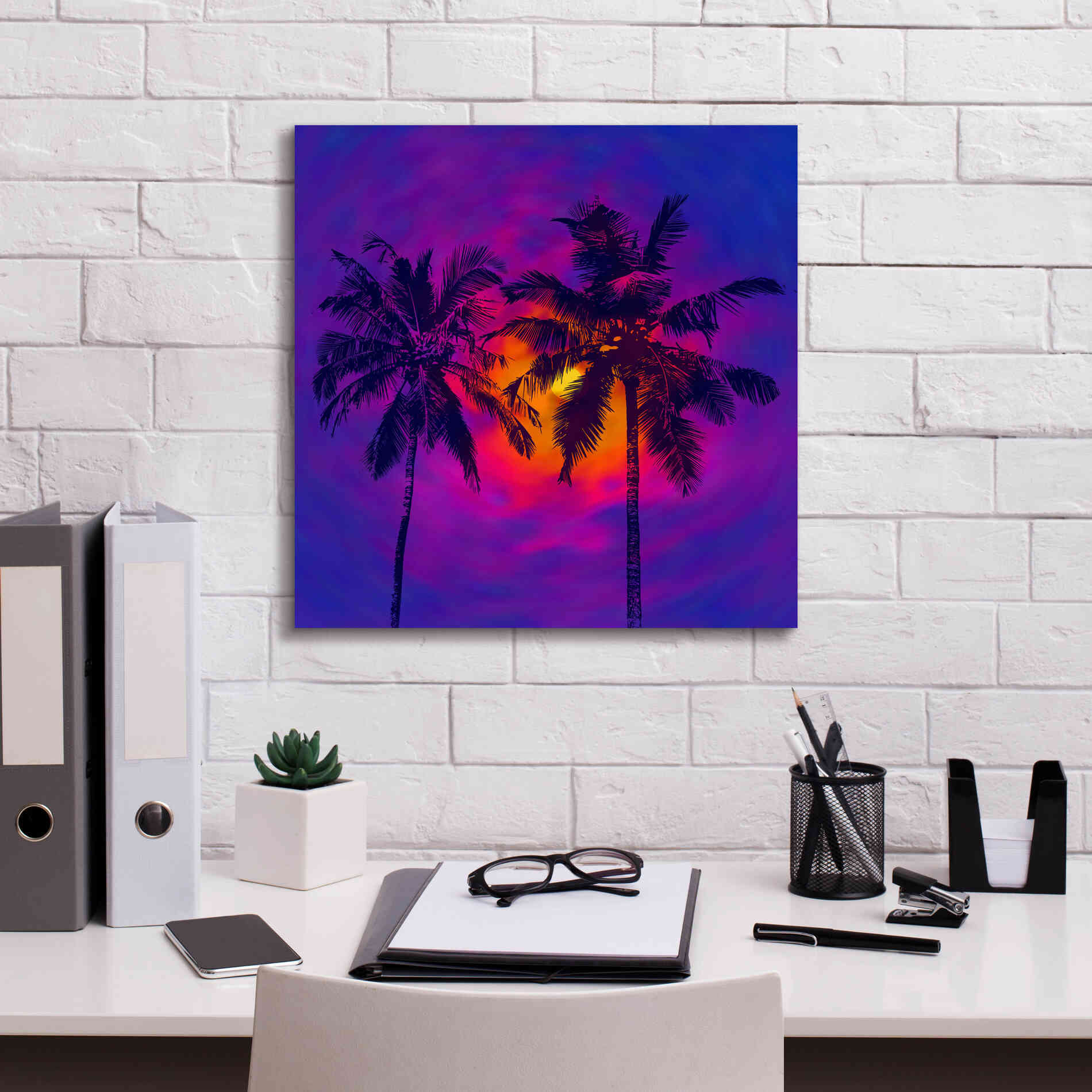 'Good Night Florida' by Epic Portfolio, Giclee Canvas Wall Art,18x18