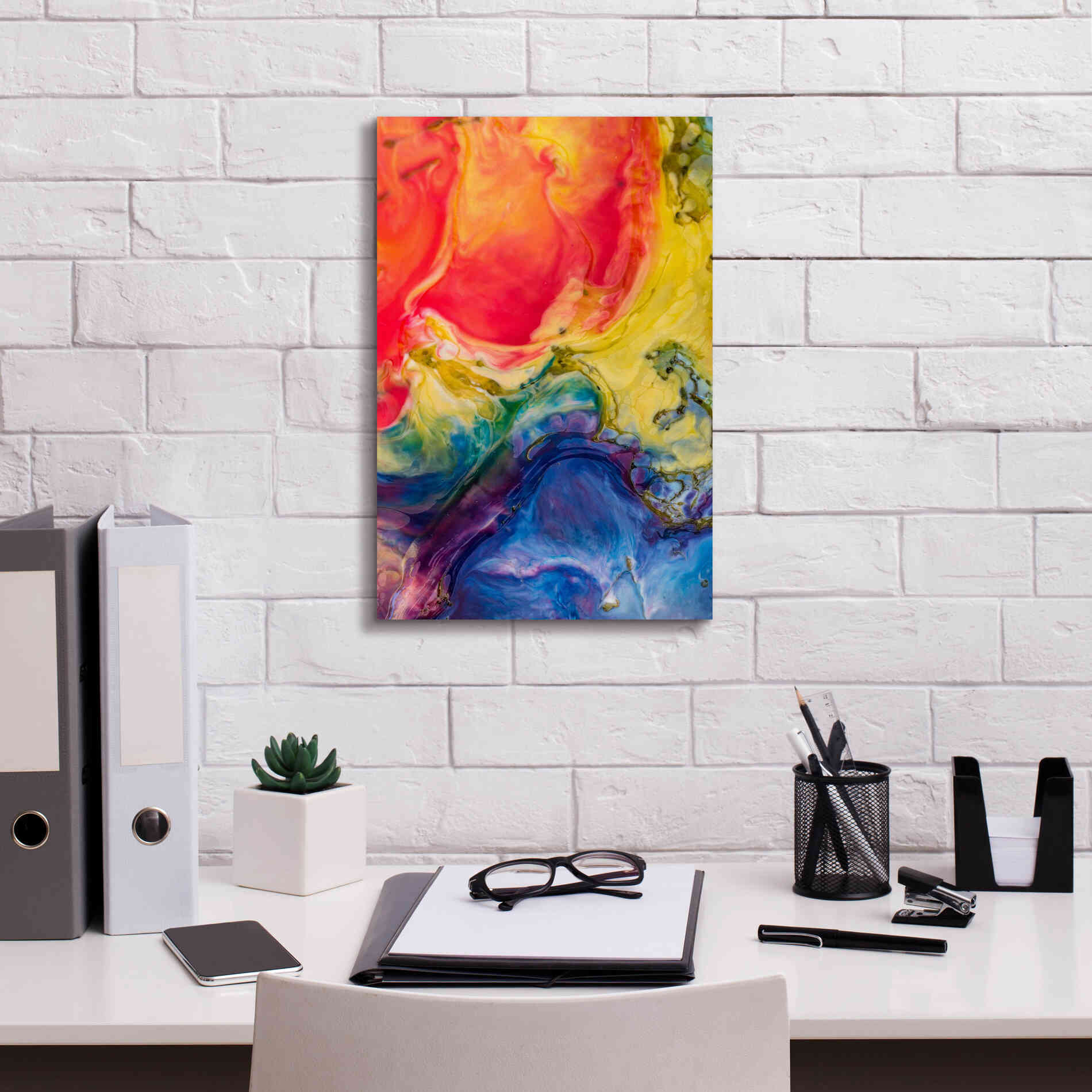 'Ice Cream Flow' by Epic Portfolio, Giclee Canvas Wall Art,12x18