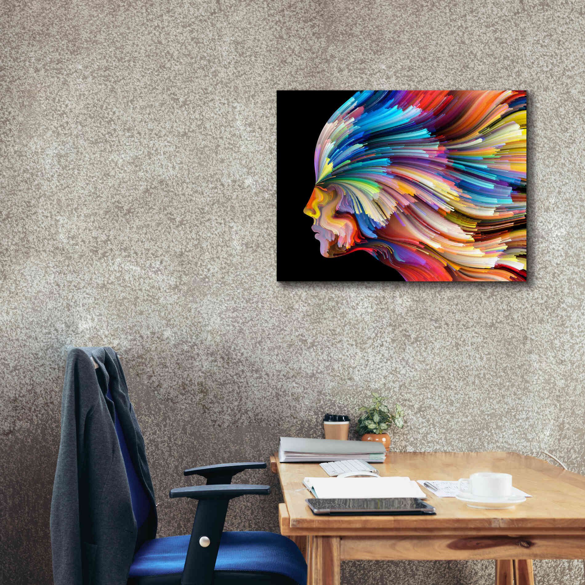 'In Thought' by Epic Portfolio, Giclee Canvas Wall Art,34x26