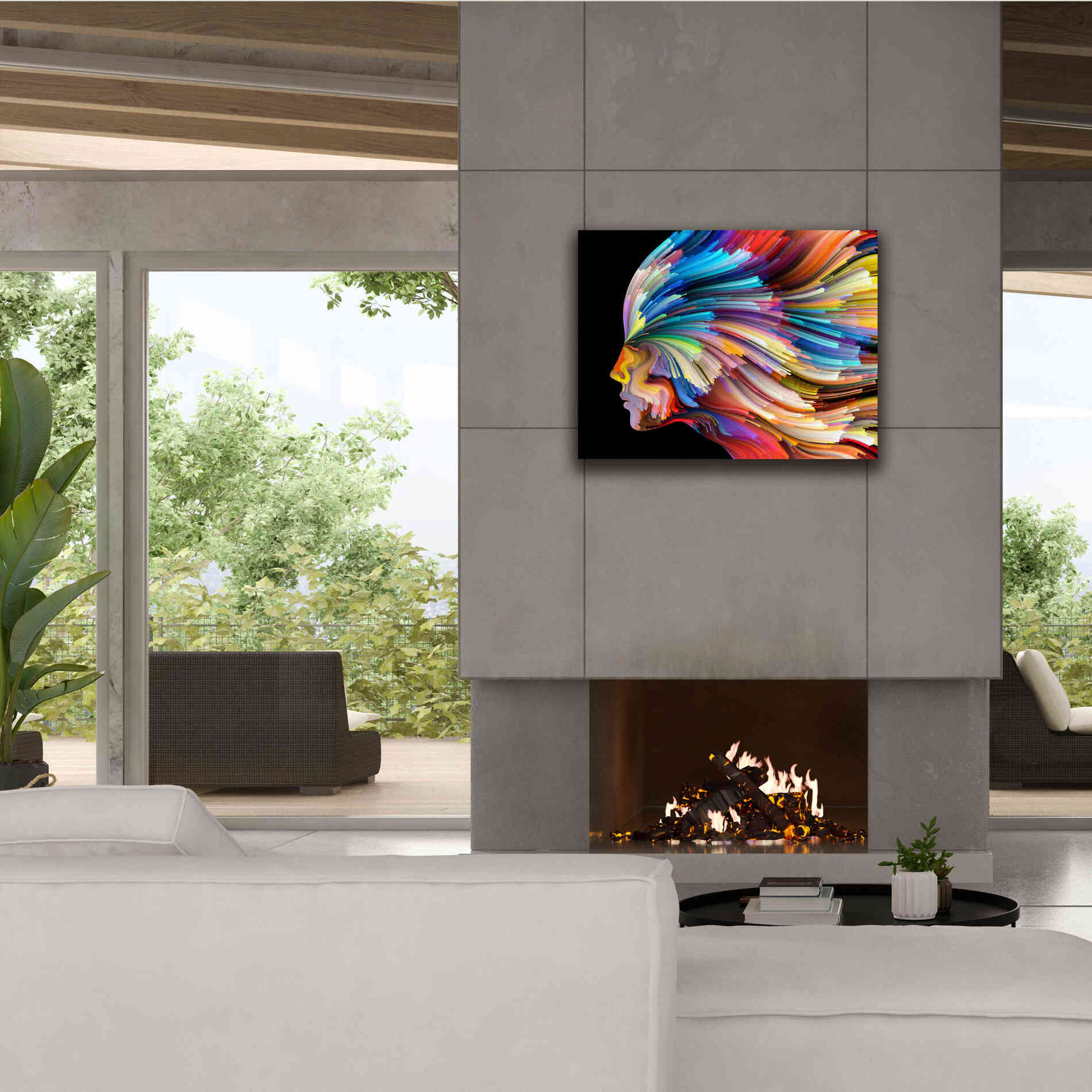 'In Thought' by Epic Portfolio, Giclee Canvas Wall Art,34x26