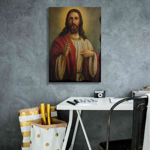 Image of 'Jesus' by Epic Portfolio, Giclee Canvas Wall Art,18x26