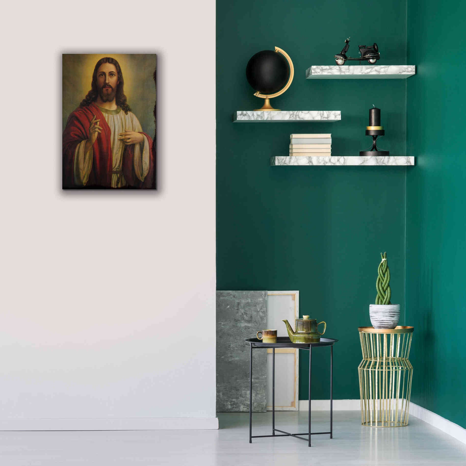 'Jesus' by Epic Portfolio, Giclee Canvas Wall Art,18x26
