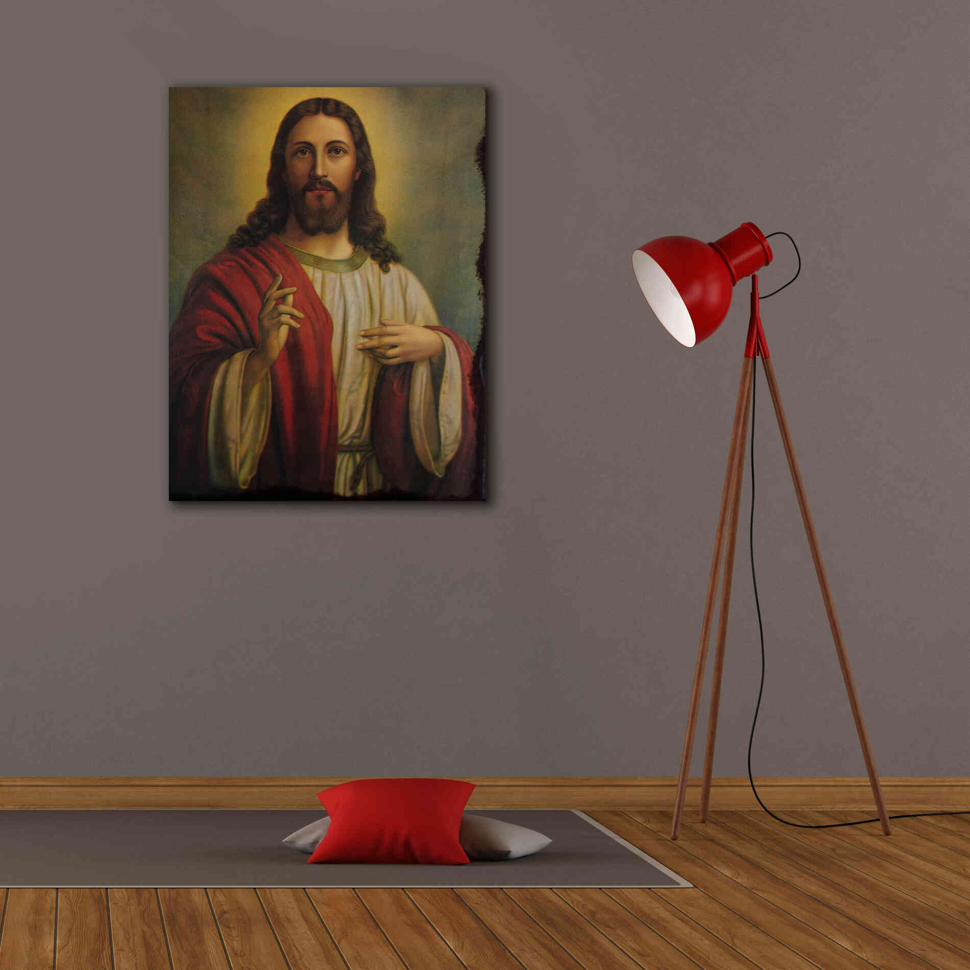 'Jesus' by Epic Portfolio, Giclee Canvas Wall Art,26x34